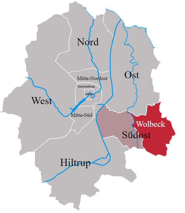 Lage von Wolbeck